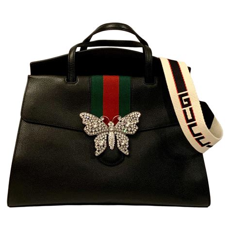 gucci black butterfly purse|black Gucci purses cheap.